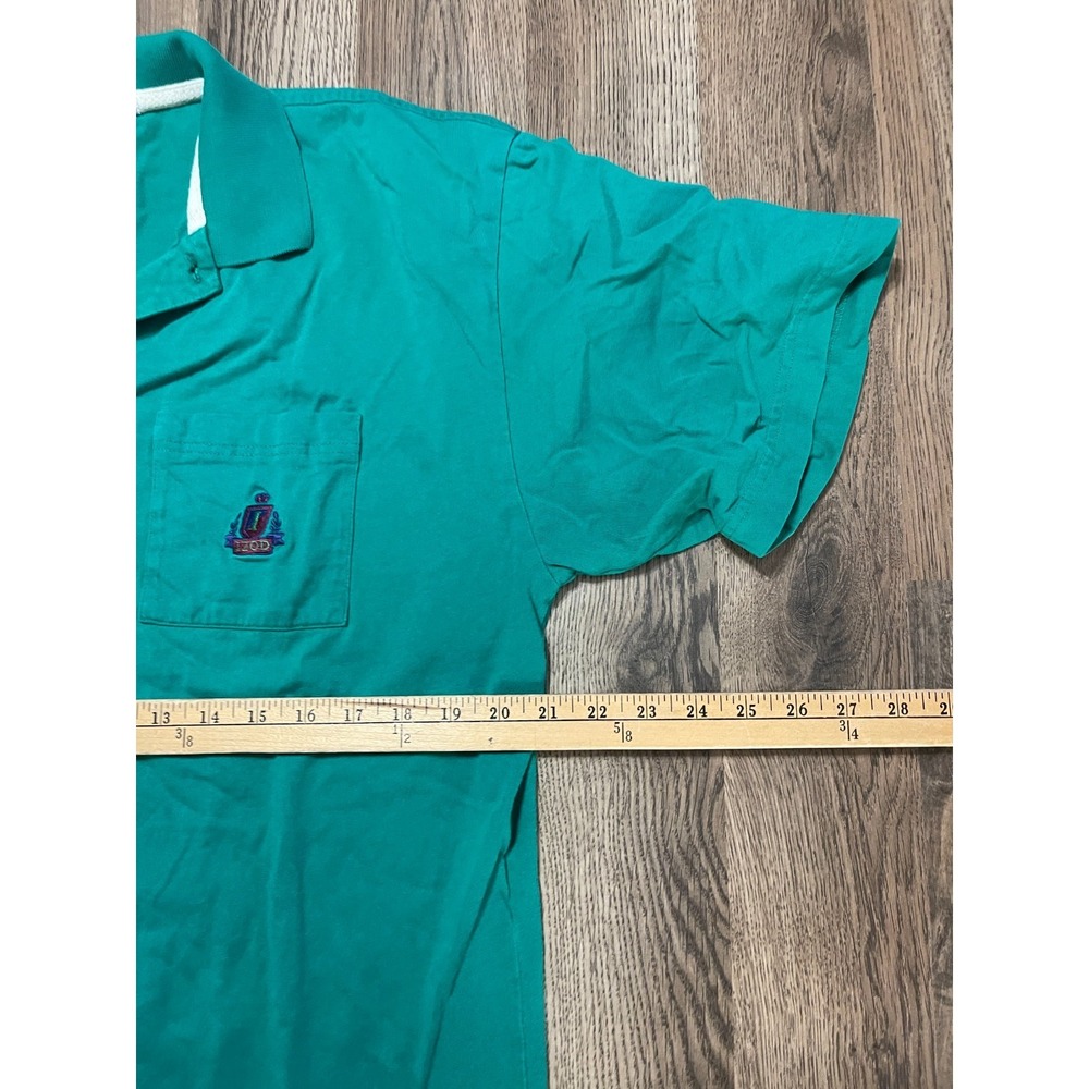 IZOD Shirt, Men's Size Large, Green, Polo Shirt, Short Sleeve - Picture 6 of 9